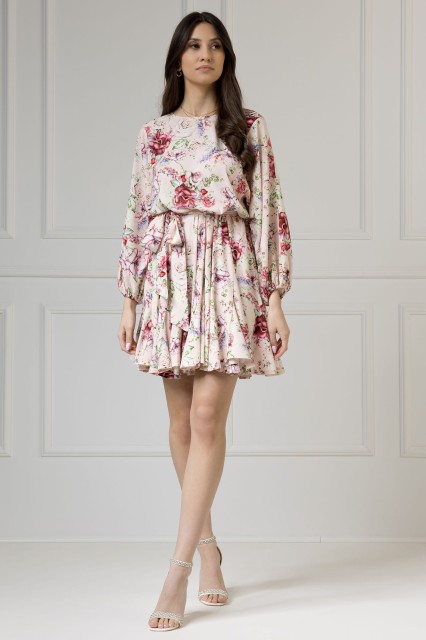 WUALAA Women - Sukienka damska INEZ Romantic Flowers