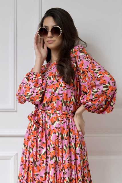 WUALAA Women - Sukienka damska INEZ Floral Delight