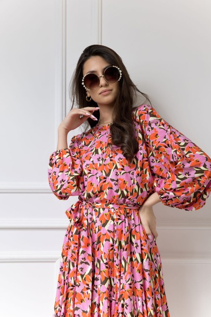 WUALAA Women - Sukienka damska INEZ Floral Delight