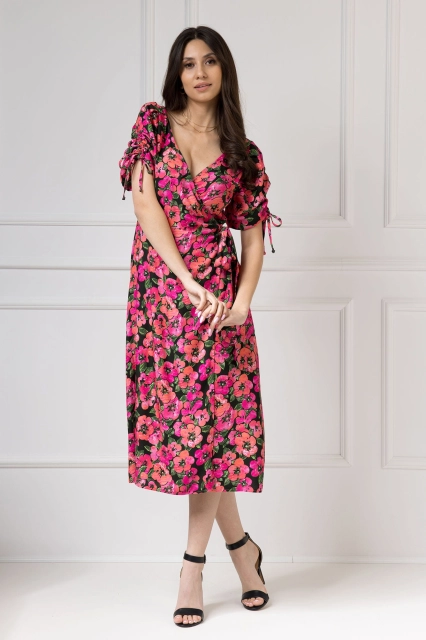 WUALAA Women - Sukienka midi KELLY Exotic Garden