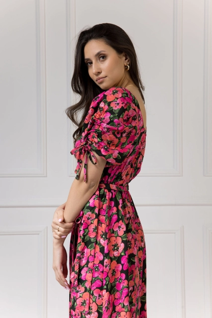 WUALAA Women - Sukienka midi KELLY Exotic Garden
