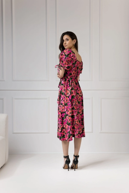 WUALAA Women - Sukienka midi KELLY Exotic Garden