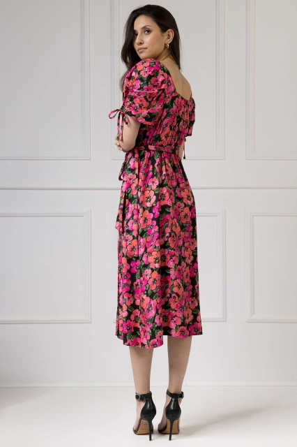 WUALAA Women - Sukienka midi KELLY Exotic Garden