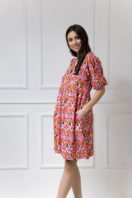 WUALAA Women - Sukienka damska Emily Floral Delight