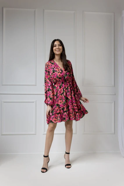 WUALAA Women - Sukienka damska Lisa Exotic Garden