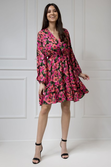 WUALAA Women - Sukienka damska Lisa Exotic Garden