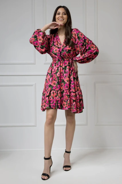 WUALAA Women - Sukienka damska Lisa Exotic Garden