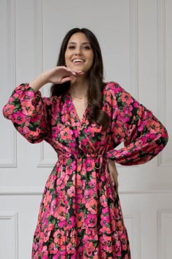 WUALAA Women - Sukienka damska Lisa Exotic Garden