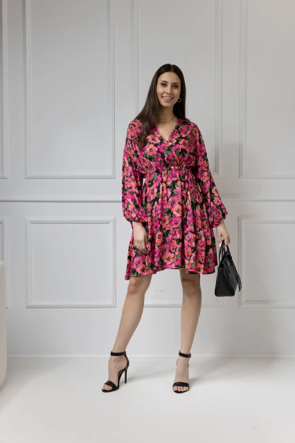 WUALAA Women - Sukienka damska Lisa Exotic Garden