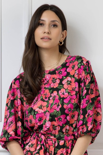 WUALAA Women - Sukienka damska OLIVIA Exotic Garden