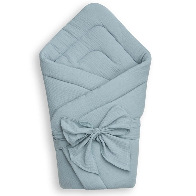 Rożek niemowlęcy muślinowy Double Gauze - Khaki | Dolce Sonno