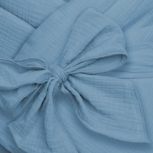 Rożek niemowlęcy muślinowy Double Gauze - Jeans | Dolce Sonno