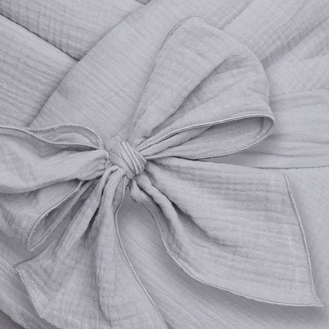 Rożek niemowlęcy muślinowy Double Gauze - Szary | Dolce Sonno