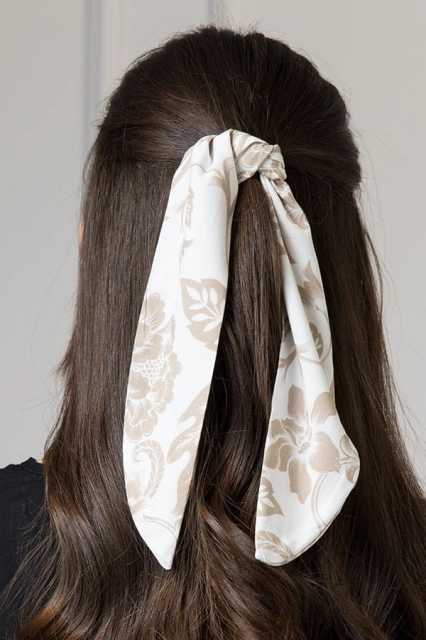 WUALAA Women - Apaszka Rustic Symphony Latte/White