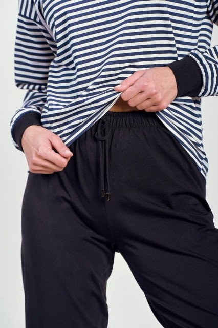 Bawełniana piżama damska z długim rękawem Trudy | Taro 3219