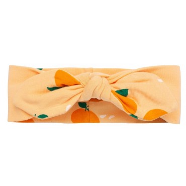 Opaska niemowlęca z kokardką Orange Fruit & Sun | Pinokio 