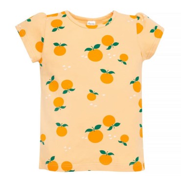 T-shirt dziewczęcy Orange - Fruit & Sun Pinokio