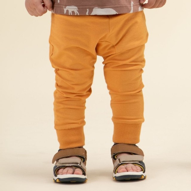 Spodnie dresowe, legginsy dla dzieci i niemowląt miodowe - Safari Pinokio