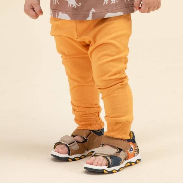 Spodnie dresowe, legginsy dla dzieci i niemowląt miodowe - Safari Pinokio