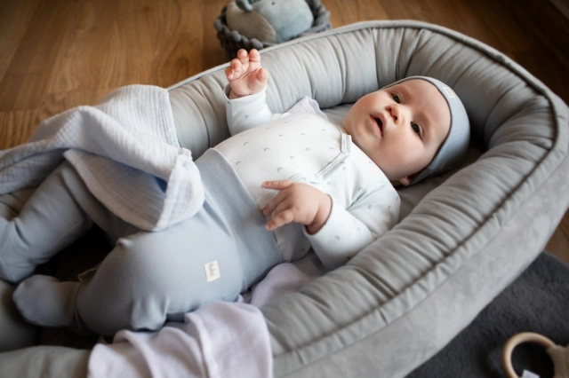 Body kopertowe z długim rękawem Blue - Hello | Pinokio