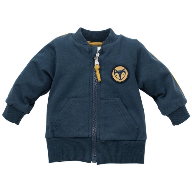 Bluza niemowlęca rozpinana na suwak Granatowa - Secret Forest | Pinokio