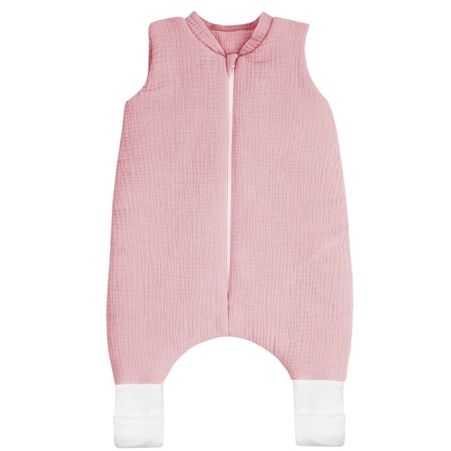 Całoroczny śpiworek niemowlęcy muślinowy Double Gauze 2,5 TOG Brudny Róż | Dolce Sonno