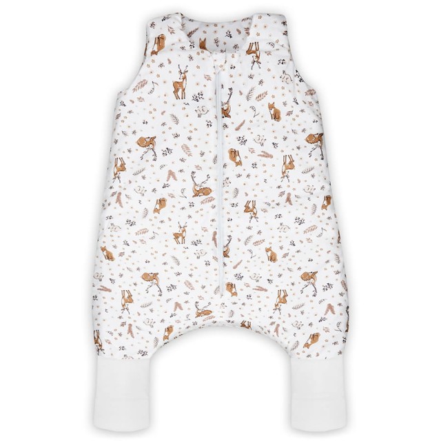 Całoroczny śpiworek bawełniany dla dziecka z nogawkami 2,5 TOG Sarenki | Dolce Sonno