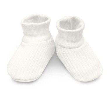 Buciki niemowlęce Skarpetki prążek kremowe - Lovely Day | Pinokio