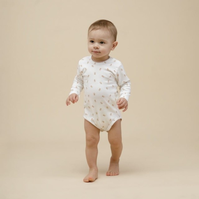 Body z długim rękawem Misie - Lovely Day | Pinokio