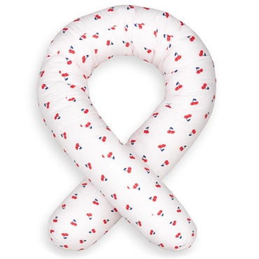 Wałek Ochraniacz do Łóżeczka 180 cm Sweet Cherry – Bawełna Oeko-Tex Standard 100 | Dolce Sonno