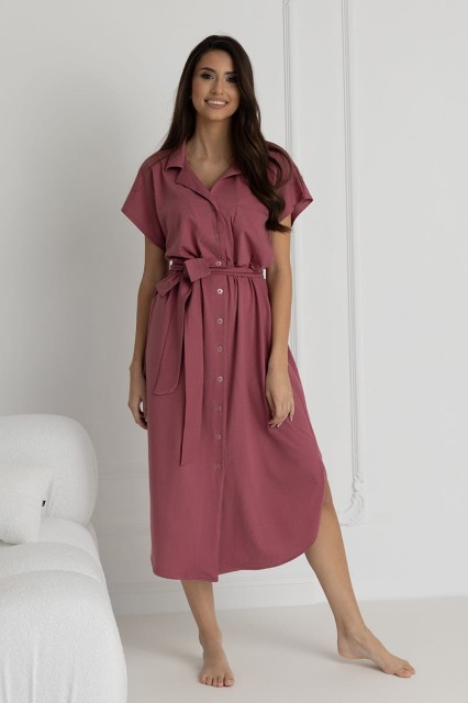 Długa koszula nocna na guziki Ingrid Malaga Dolce Sonno 4.jpg