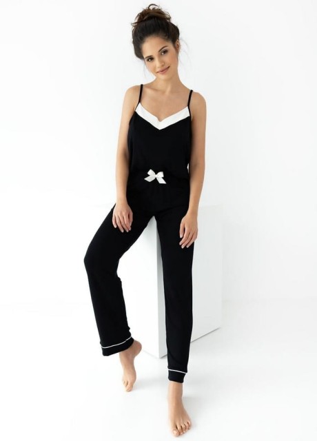 Dzianinowa piżama damska na ramiączkach Nikita | Sensis