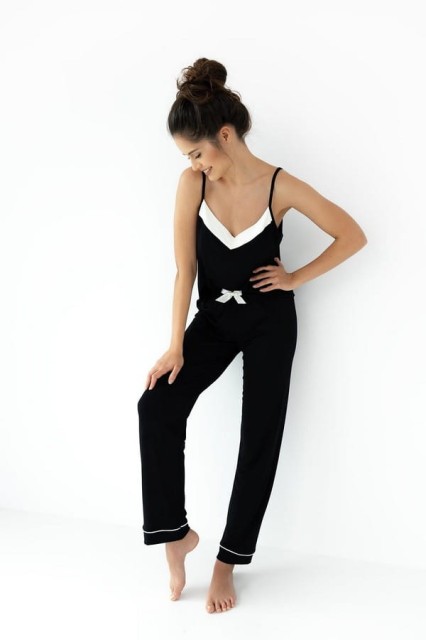 Dzianinowa piżama damska na ramiączkach Nikita | Sensis