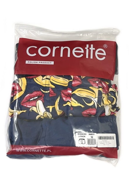 Bokserki męskie bawełniane zestaw 3szt | Cornette 946/01