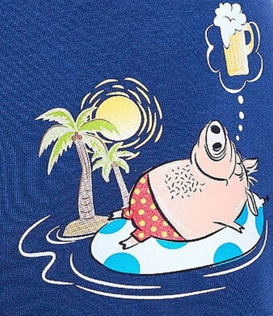 Bokserki męskie bawełniane Tattoo - Piglet | Cornette 280/244