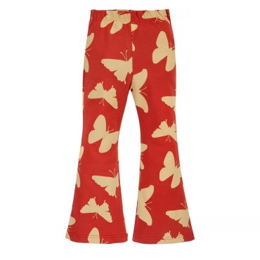 Legginsy dzwony dla dziewczynki czerwone w motyle - Imagine | Pinokio