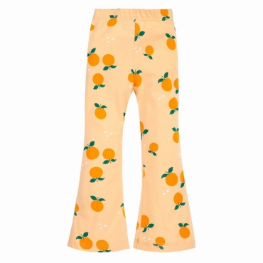 Legginsy dzwony dla dziewczynki żółte w pomarańcze - Fruit & Sun | Pinokio