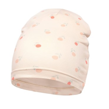 Czapka dziecięca beanie różowa w owoce - Summer Garden Pinokio
