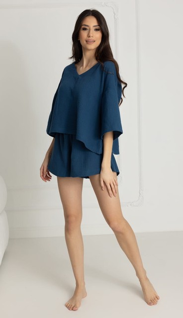 Piżama muślinowa damska Alice / Posejdon - Dolce Sonno