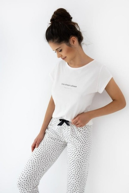 Christabel - Bawełniana piżama damska w serduszka | Sensis