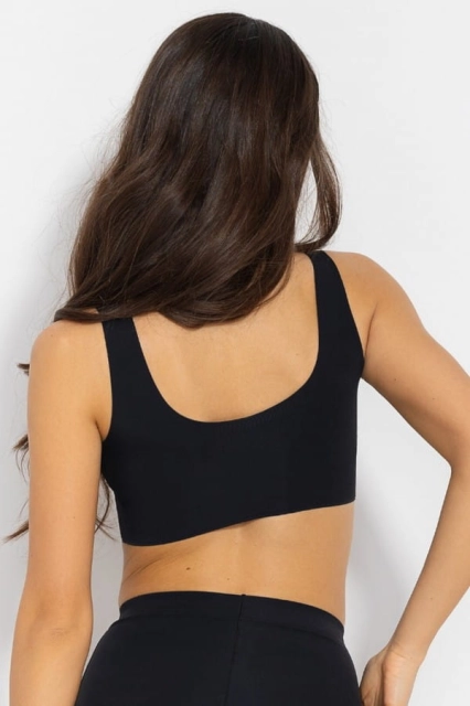 Biustonosz / top bezszwowy Feel Good Bra - Czarny | Mitex