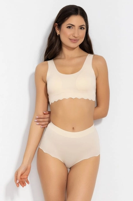Figi damskie Feel Good Maxi - beżowe | Mitex