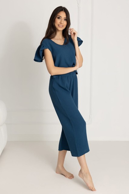 Piżama muślinowa Chiara/ Posejdon - Dolce Sonno