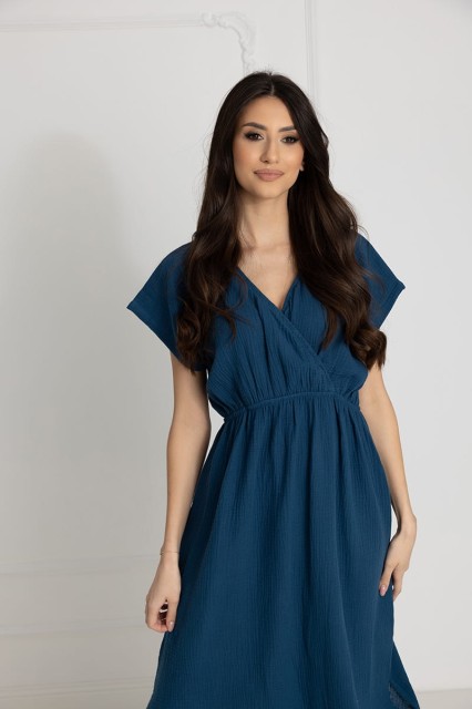 Długa koszula nocna muślinowa Izyda / Posejdon - Dolce Sonno