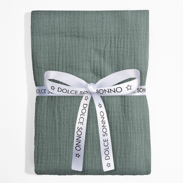 Otulacz, pieluszka muślinowa Double Gauze 110x110cm - Laurowy | Dolce Sonno