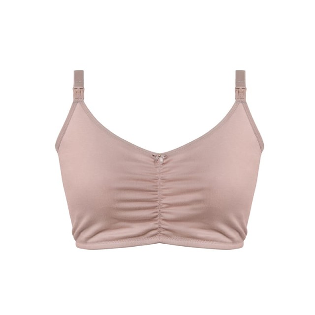 Biustonosz ciążowy i do karmienia EASY BRA Róż Puder