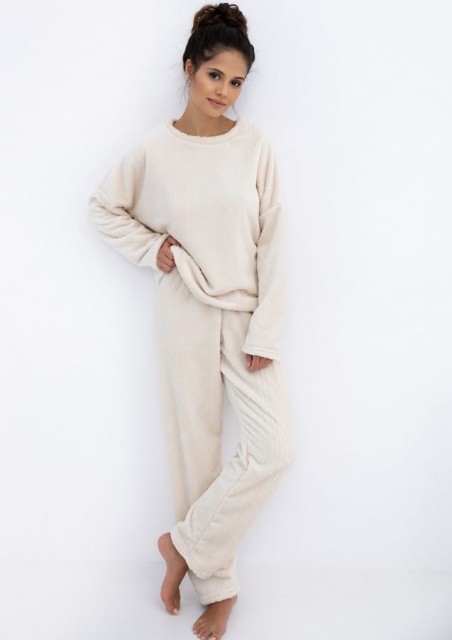 Piżama damska Bridgate Homewear ecru | Sensis