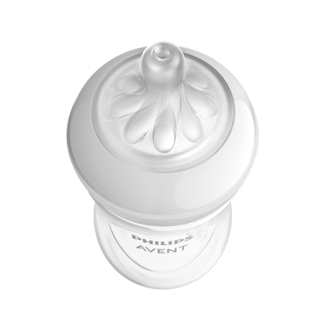 Zestaw startowy Philips Avent Natural Response, 4 butelki antykolkowe 125 ml i 260 ml, smoczek ortodontyczny 0-6m, szczotka do karmienia dla noworodka