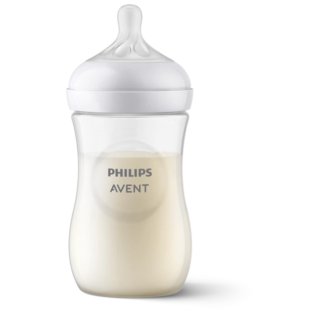 Zestaw startowy Philips Avent Natural Response, 4 butelki antykolkowe 125 ml i 260 ml, smoczek ortodontyczny 0-6m, szczotka do karmienia dla noworodka