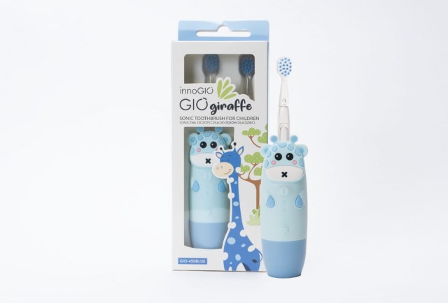 Szczoteczka do zębów dla dzieci Soniczna Blue GIOgiraffe - INNOGIO